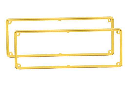 Hammond 1455UBY 1455 Series Open Plastic Bezels, Yellow, 2-pack, For 1455U Series Metal End Plate Enclosures.