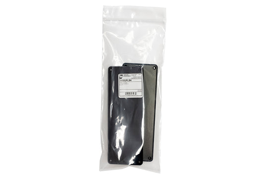 Hammond 1455UPLBK 1455 Series Closed Plastic Bezels/End Caps, Black, 2-pack, For 1455U Series Enclosures.
