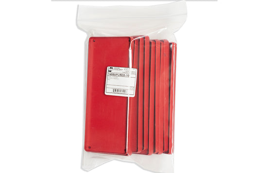 Hammond 1455UPLRED-10 1455 Series Closed Plastic Bezel/End Cap, Red, 10-Pack, For 1455U Enclosures.