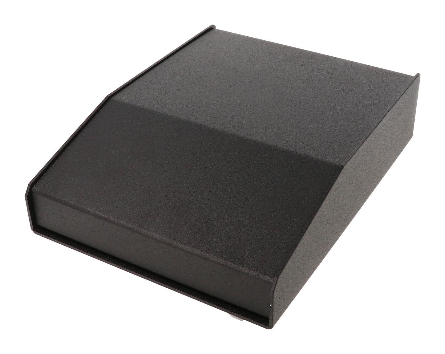 Hammond 1456FH2BKBK Sloped Aluminum Console Enclosure, 15 Degree Black Top / Black Case 6.50" x 8.50" x 2.00"