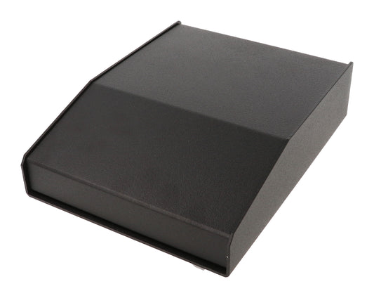 Hammond 1456FH2BKBK Sloped Aluminum Console Enclosure, 15 Degree Black Top / Black Case 6.50" x 8.50" x 2.00"