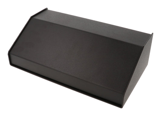 Hammond 1456KE3BKBK Sloped Aluminum Console Enclosure, 30 Degree Black Top / Black Case 10.00" x 5.50" x 3.00"