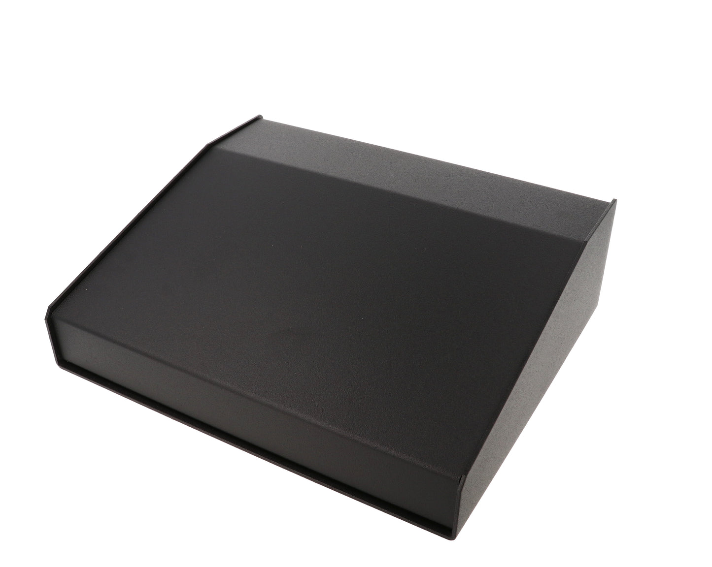 Hammond 1456KH3BKBK Sloped Aluminum Console Enclosure, 15 Degree Black Top / Black Case 10.00" x 8.30" x 3.00"