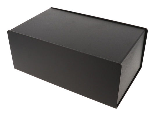 Hammond 1456NEK4BKBK Non-Sloped Aluminum Console Enclosure, Black Top / Black Case 6.00" x 10.00" x 4.00"