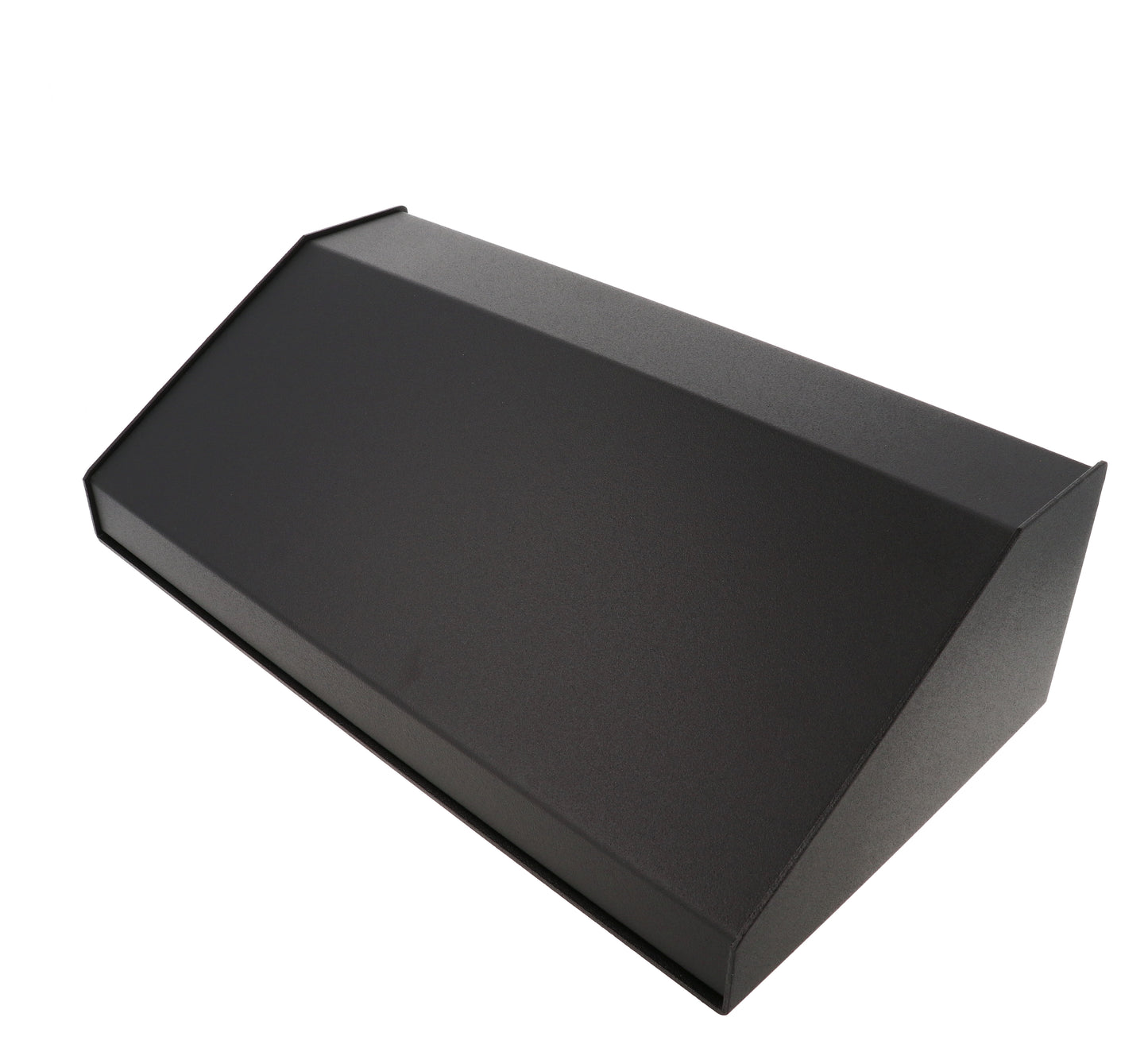 Hammond 1456PG4BKBK Sloped Aluminum Console Enclosure, 30 Degree Black Top / Black Case 14.00" x 7.25" x 4.00"
