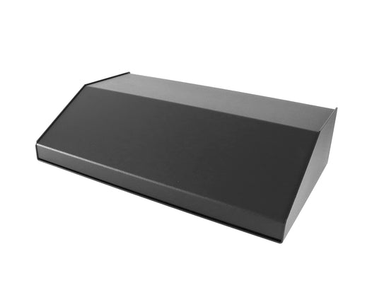 Hammond 1456RK4BKBK Sloped Aluminum Console Enclosure, 30 Degree Black Top / Black Case 17.00" x 10.20" x 4.00"