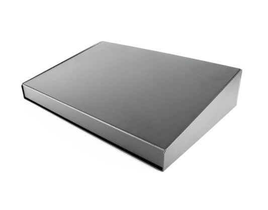 Hammond 1456RL1BKBK Sloped Aluminum Console Enclosure, 10 Degree Black Top / Black Case 17.00" x 11.30" x 3.50"