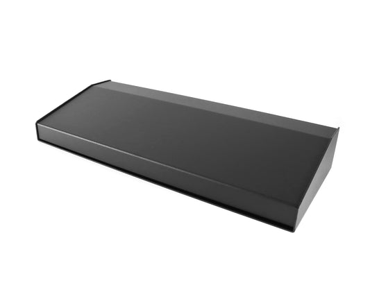 Hammond 1456WH3BKBK Sloped Aluminum Console Enclosure, 15 Degree Black Top / Black Case 20.00" x 8.30" x 3.00"