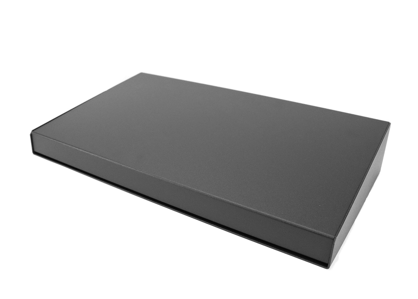Hammond 1456WL1BKBK Sloped Aluminum Console Enclosure, 10 Degree Black Top / Black Case 20.00" x 11.30" x 3.50"