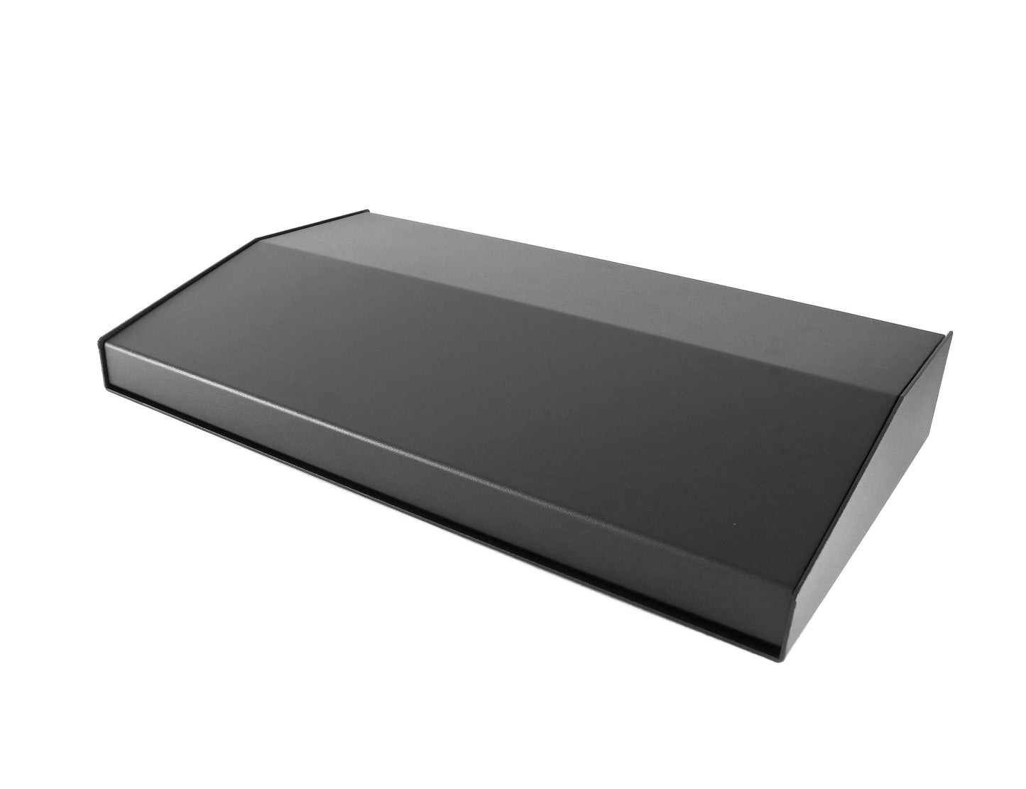 Hammond 1456WL3BKBK Sloped Aluminum Console Enclosure, 15 Degree Black Top / Black Case 20.00" x 11.30" x 3.00"