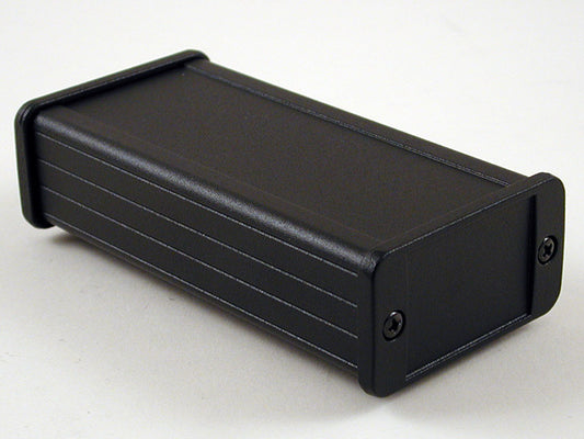 Hammond 1457C1201BK Black Extruded Aluminum Enclosure Watertight 4.73" x 2.32" x 1.21"