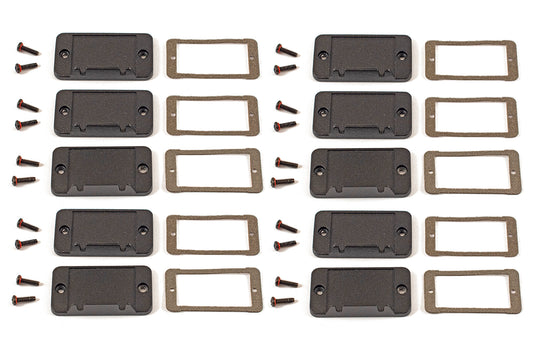 Hammond 1457CEPF-10 1457 Series EMI/RFI Flanged End Panel Kit, 10-Pack, For 1457C Enclosures.