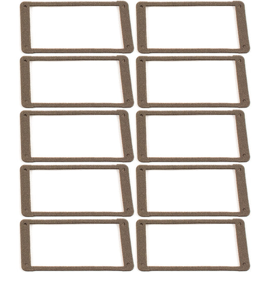 Hammond 1457KEG-10 1457 Series EMI/RFI End Plate Gasket Kit, 10-Pack, For 1457K Enclosures.