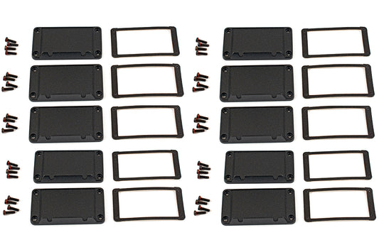 Hammond 1457KWPF-10 1457 Series Watertight Flanged End Panel Kit, 10-Pack, For 1457K Enclosures.