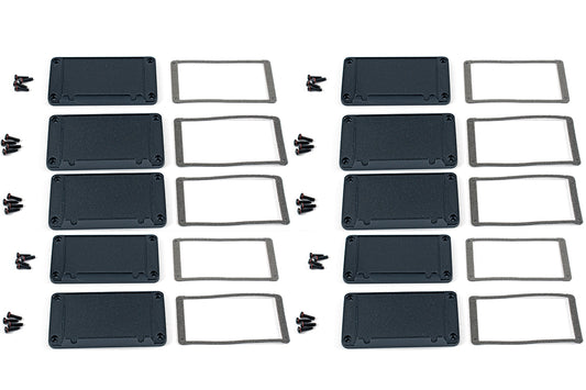Hammond 1457NEPF-10 1457 Series EMI/RFI Flanged End Panel Kit, 10-Pack, For 1457N Enclosures.