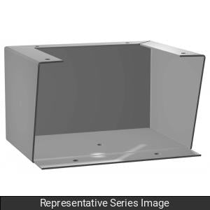 Hammond 1481FK12KSS Floor Stand Kit, 24" High x 12" Deep Mounting Feet, 304 Stainless Steel, Includes Hardware.