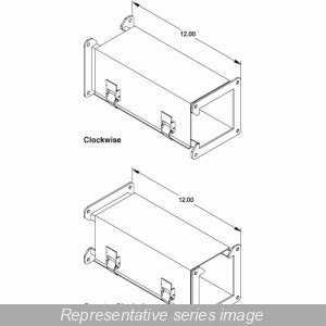 Hammond 1485EZ12 Wireway Closure Plate, 8" x 8", Steel/ANSI 61 Gray.