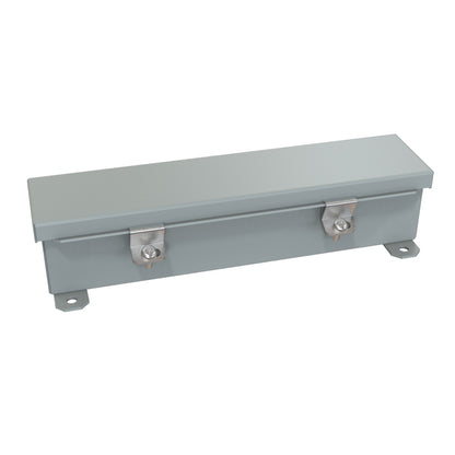 Hammond 1486B12 N4/12 Wiring Trough - 2.5" x 2.5" x 12" - Steel/Gray