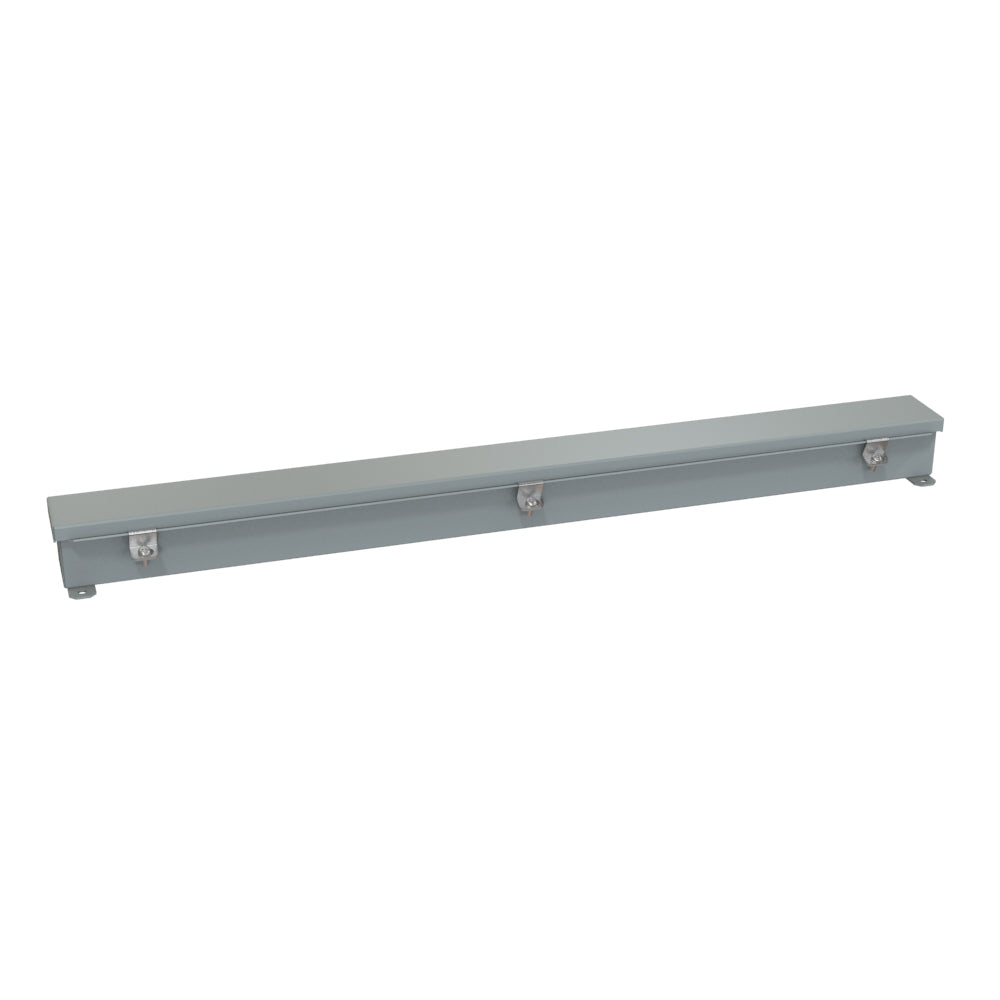 Hammond 1486B36 N4/12 Wiring Trough - 2.5" x 2.5" x 36" - Steel/Gray