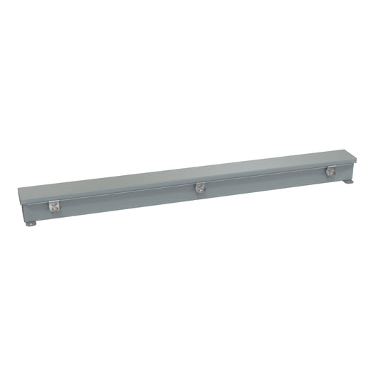 Hammond 1486B36 N4/12 Wiring Trough - 2.5" x 2.5" x 36" - Steel/Gray