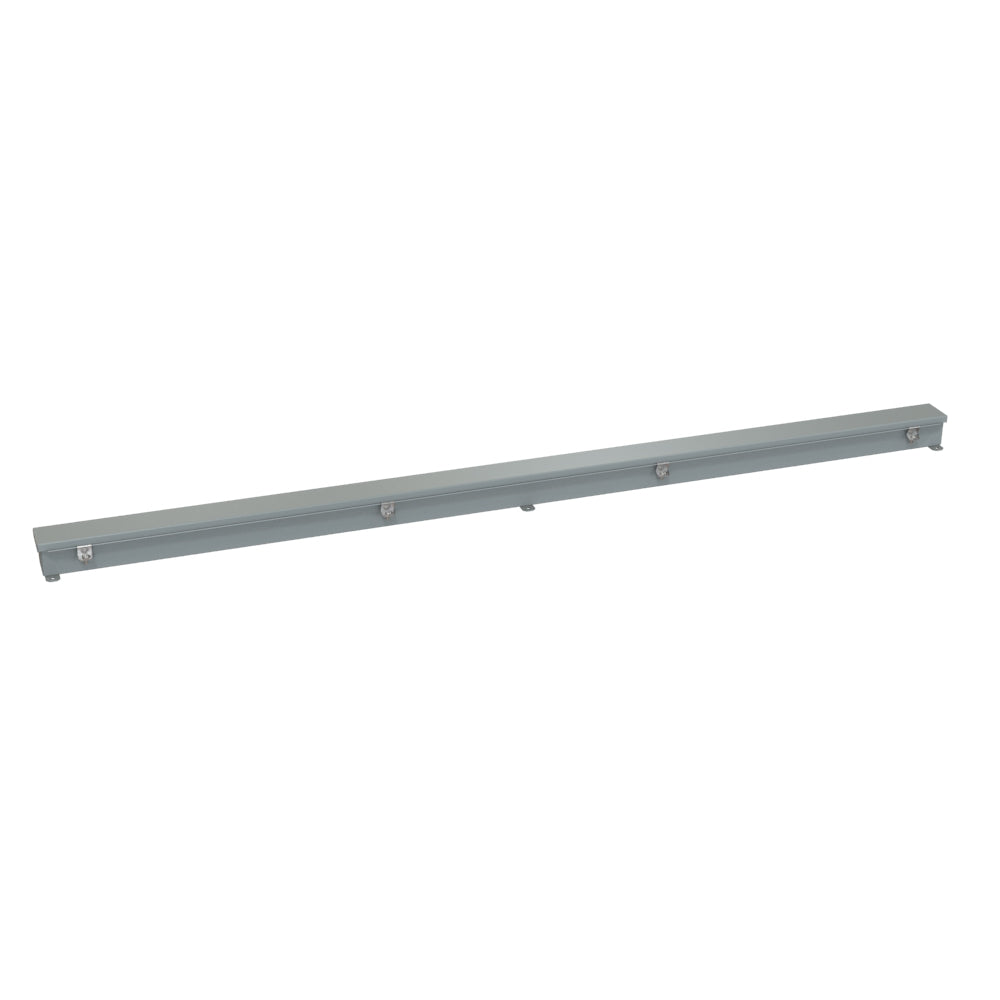 Hammond 1486B72 N4/12 Wiring Trough - 2.5" x 2.5" x 72" - Steel/Gray