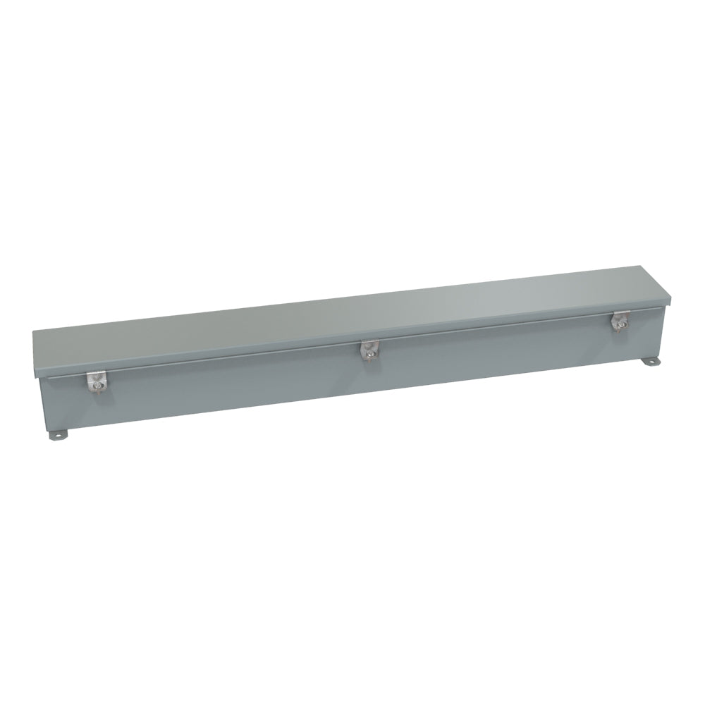 Hammond 1486C36 N4/12 Wiring Trough - 4" x 4" x 36" - Steel/Gray