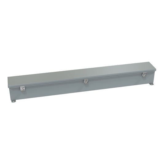 Hammond 1486C36 N4/12 Wiring Trough - 4" x 4" x 36" - Steel/Gray
