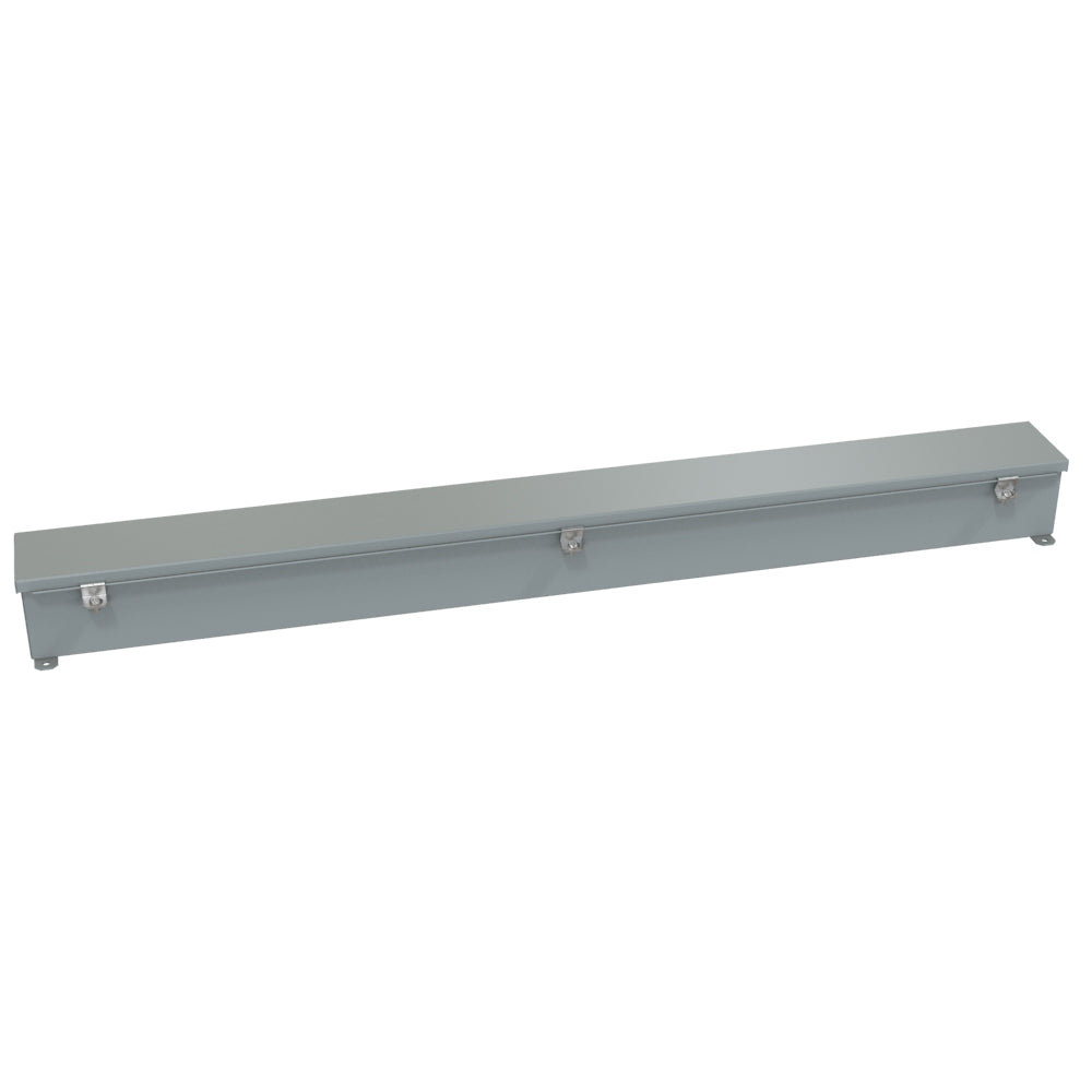 Hammond 1486C48 N4/12 Wiring Trough - 4" x 4" x 48" - Steel/Gray
