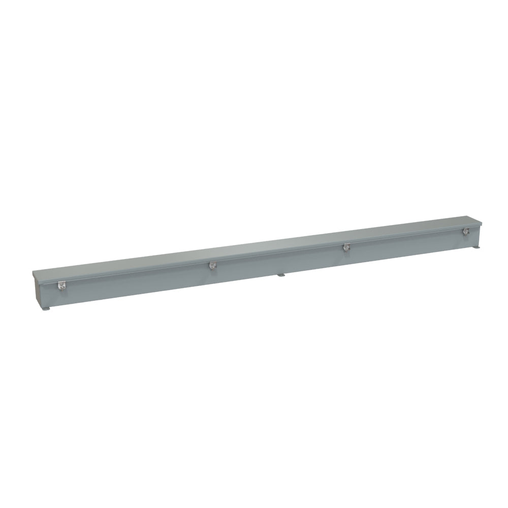 Hammond 1486C72 N4/12 Wiring Trough - 4" x 4" x 72" - Steel/Gray