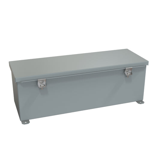 Hammond 1486D18 N4/12 Wiring Trough - 6" x 6" x 18" - Steel/Gray