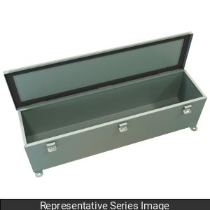 Hammond 1486E48 N4/12 Steel Wiring Trough - 8" x 8" x 48" - Gray