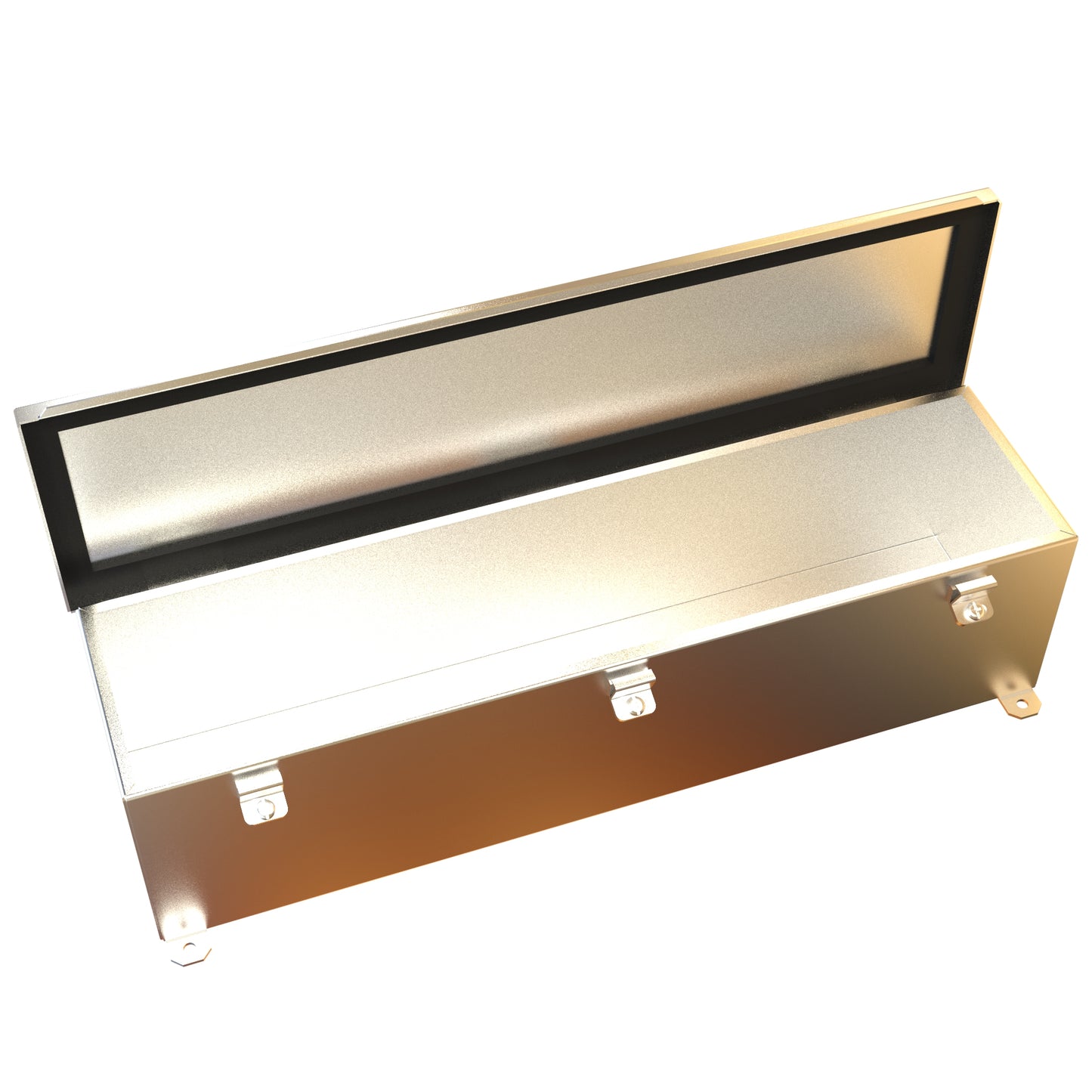 Hammond 1486D24SS Type 4x Brushed Stainless Steel Wiring Trough - 6" x 6" x 24"