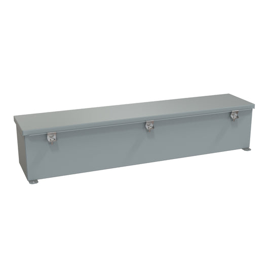 Hammond 1486D30 N4/12 Wiring Trough - 6" x 6" x 30" - Steel/Gray