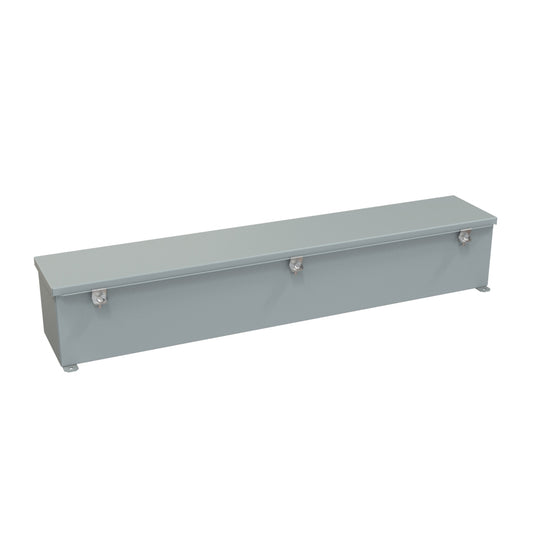 Hammond 1486D36 N4/12 Wiring Trough - 6" x 6" x 36" - Steel/Gray