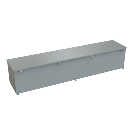 Hammond 1486G60 Type 4/12 Steel Wiring Trough -12" x 12" x 60" - Gray