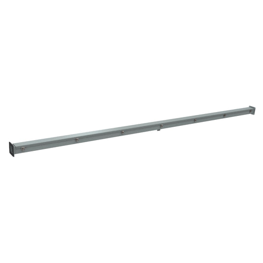 Hammond 1487B120 Wireway Straight Section, 120" Length, 2.5" x 2.5", Steel/ANSI 61 Gray.