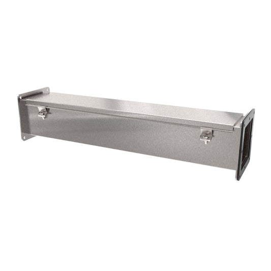 Hammond 1487C24SS Stainless Steel Wireway Straight Section, 24" Length, 4" x 4", 304 Stainless Steel.