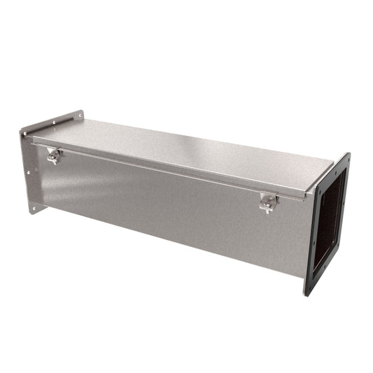 Hammond 1487D24SS Stainless Steel Wireway Straight Section, 24" Length, 6" x 6", 304 Stainless Steel.
