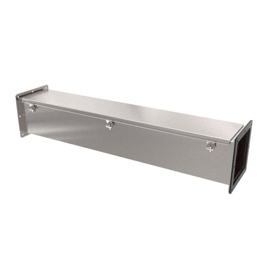 Hammond 1487D36SS Stainless Steel Wireway Straight Section, 36" Length, 6" x 6", 304 Stainless Steel.