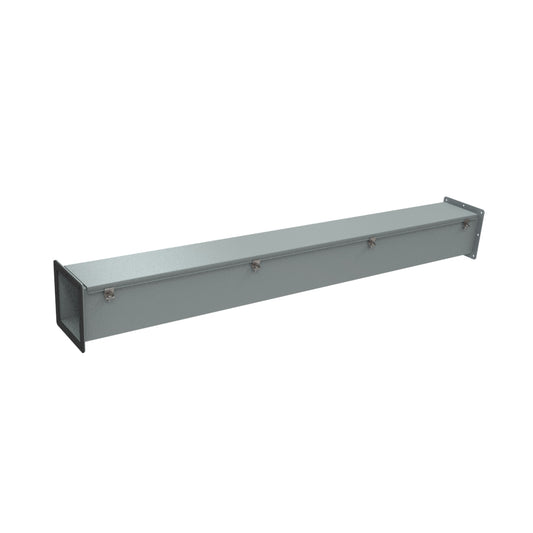 Hammond 1487D60 Wireway Straight Section, 60" Length, 6" x 6", Steel/ANSI 61 Gray.