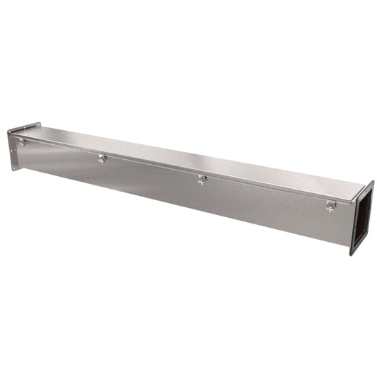 Hammond 1487D60SS Stainless Steel Wireway Straight Section, 60" Length, 6" x 6", 304 Stainless Steel.