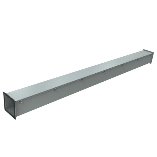 Hammond 1487E120 Wireway Straight Section, 120" Length, 8" x 8", Steel/ANSI 61 Gray.