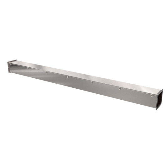 Hammond 1487E120SS Stainless Steel Wireway Straight Section, 120" Length, 8" x 8", 304 Stainless Steel.