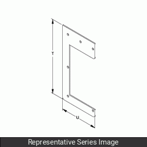 Hammond 1487DL1SS Stainless Steel Wireway Box Entry Nipple, 6" x 6", 304 Stainless Steel.