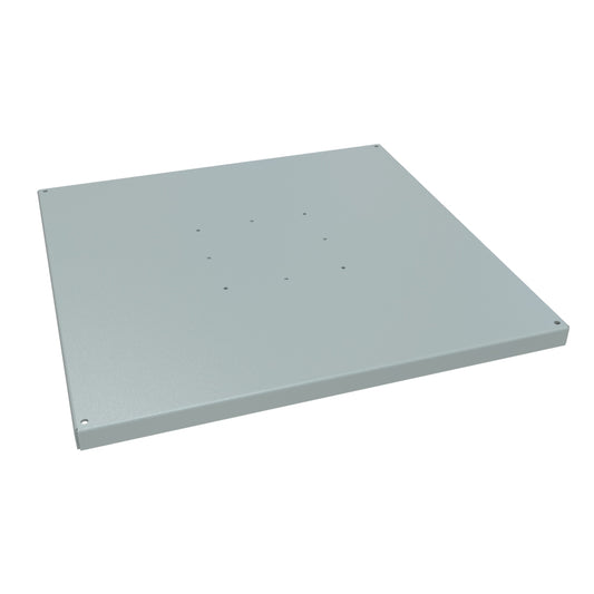 Hammond 1495XN 1495 Series Pedestal Base, 1.13" H x 24" W x 24" D, Steel/ANSI 61 Gray.