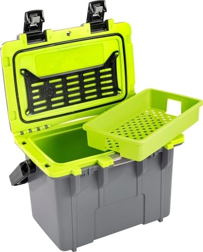 Pelican 14Q-1-DKGRYEGRN 14QT Dark Gray/Green Personal Cooler (ID 12.75"L x 7.25"W x 8.75"H)
