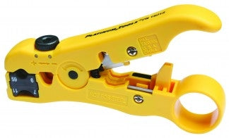 Platinum 15018C All-in-One Stripping Tool; for Stripping RG11, RG7, RG6/RG6Q Quad, RG59, Cat5e, Cat6 & Cat6a