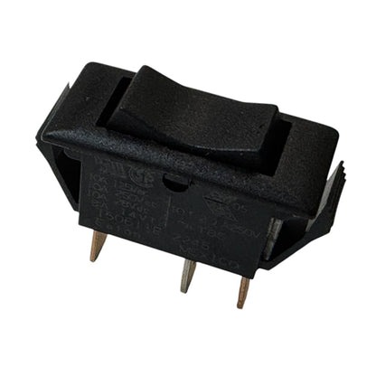 Eaton 1506-11E Rocker Switch SPDT (On)-Off-(On), 10A@125VAC/250VAC/28VDC, Black, QC Terminals