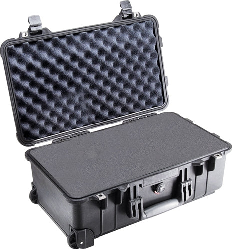 Pelican 1510 Protector Carry-On Case with Foam & Wheels, Black (ID 19.75"L x 11.00"W x 7.60"D) Mfr# 1510-000-110