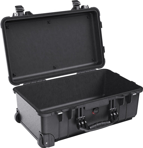 Pelican 1510NF Protector Carry-On Case, No Foam, with Wheels, Black (ID 19.75"L x 11.00"W x 7.60"D) Mfr# 1510-001-110